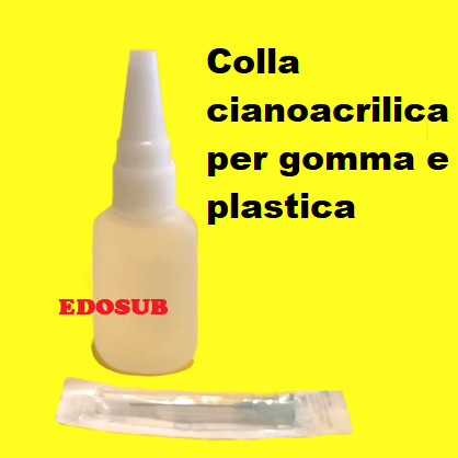 Colla cianoacrilica per gomma, carbonio e plastica 