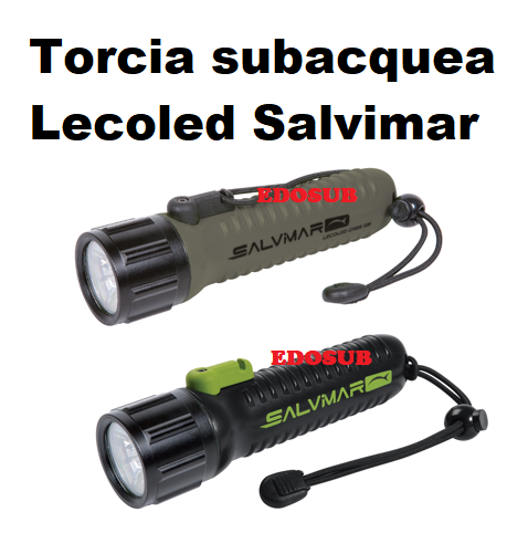 Salvimar Lecoled Torch Torcia Sub Led Nera 4 Batterie AA
